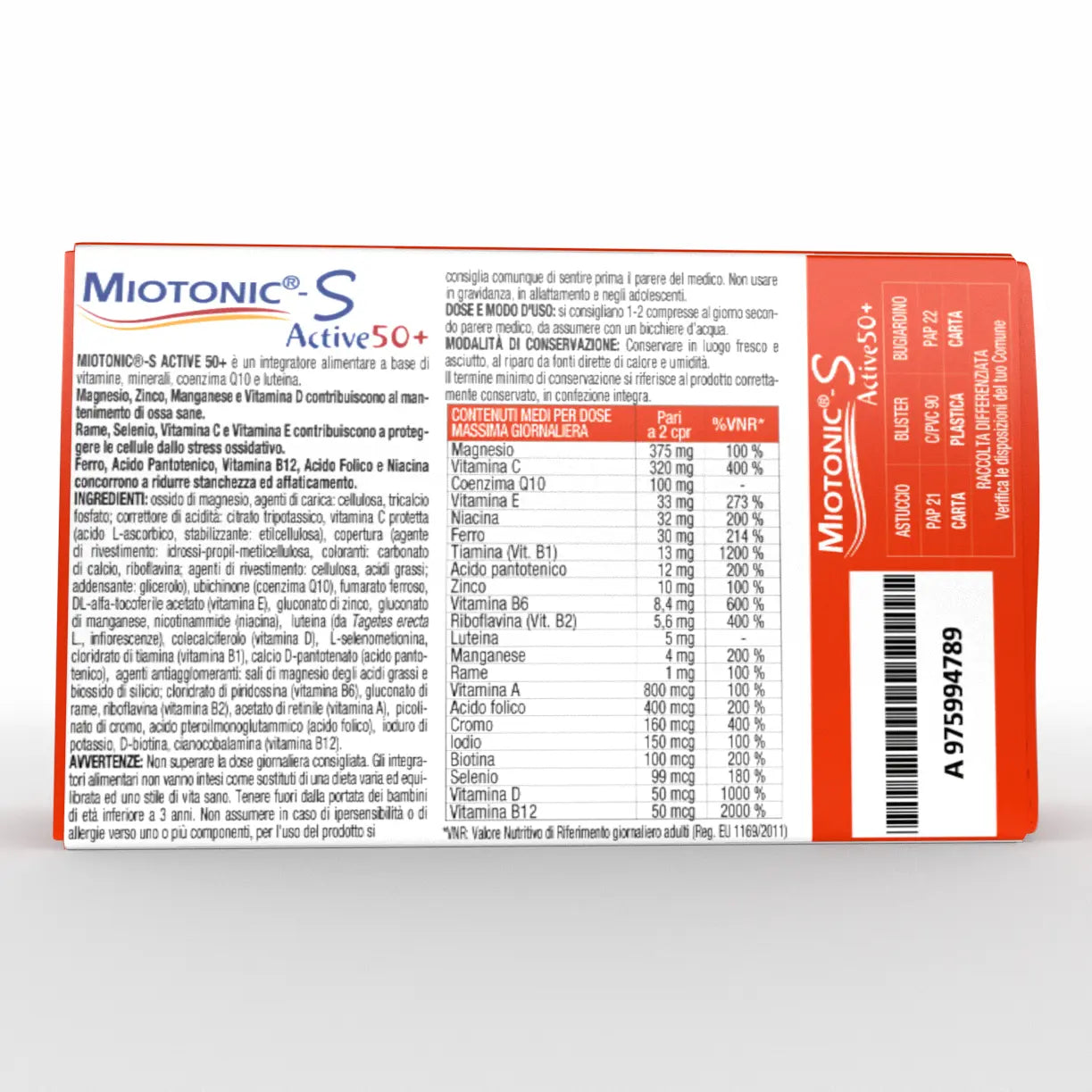 MIOTONIC®-S ACTIVE 50+ 30 compresse